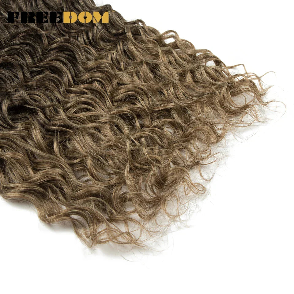 FREEDOM Synthetic Deep Wavy Twist Crochet Hair Afro