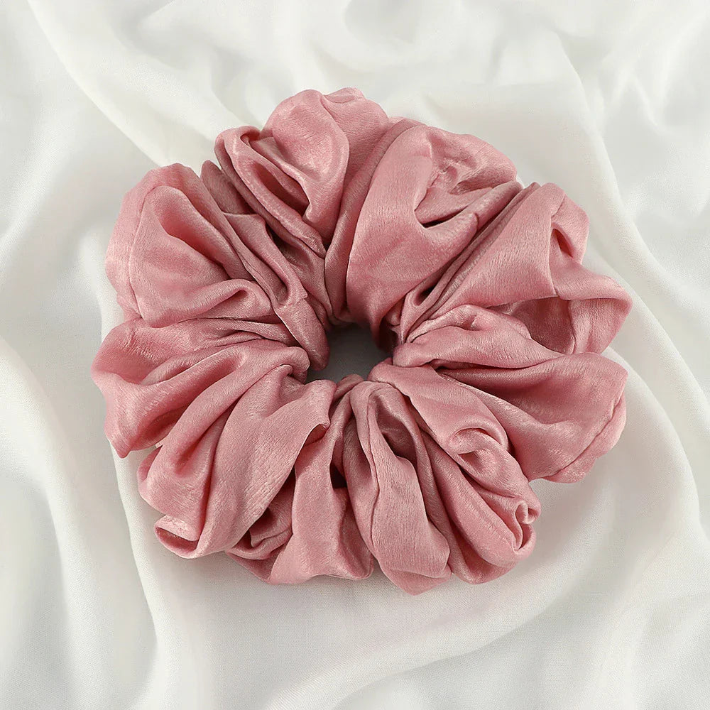 Big Size Shiny Chiffon Scrunchies for Muslim Women