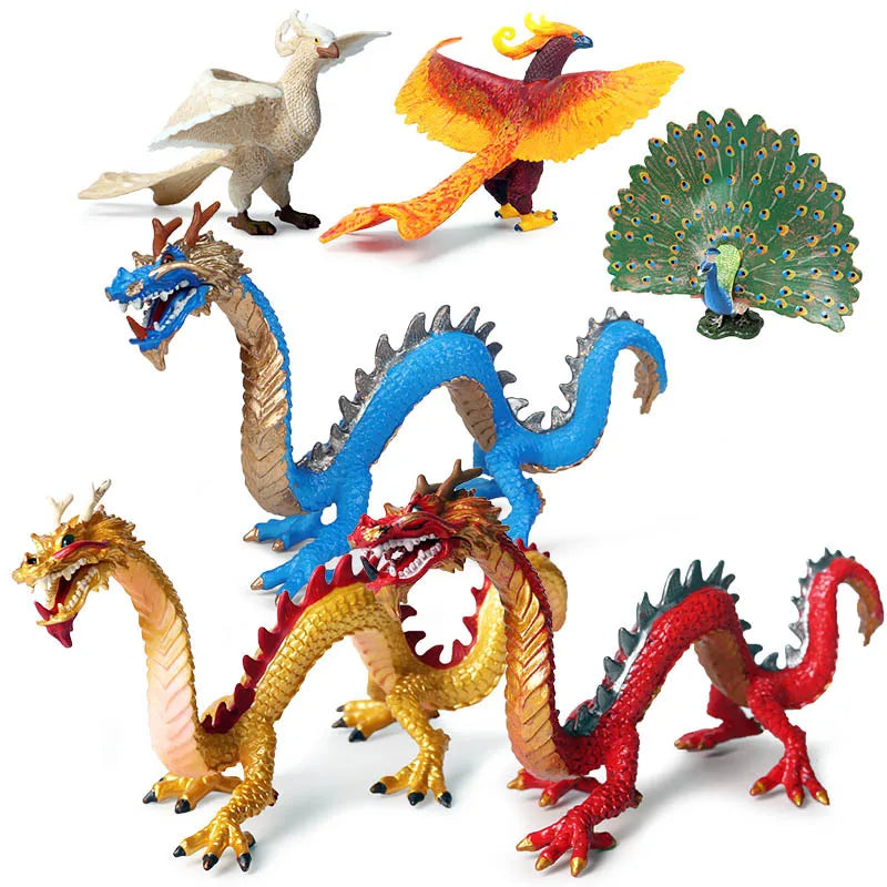 New Mythical Animal model dragon figurines ice devil