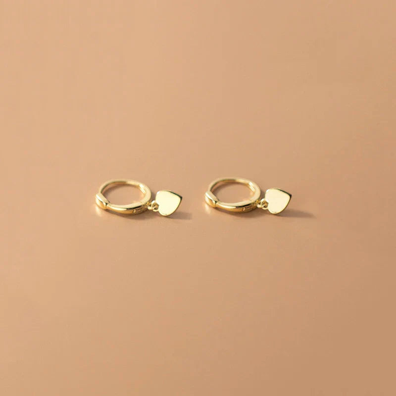 WOOZU 925 Sterling Silver INS Minimalism Sweet Love