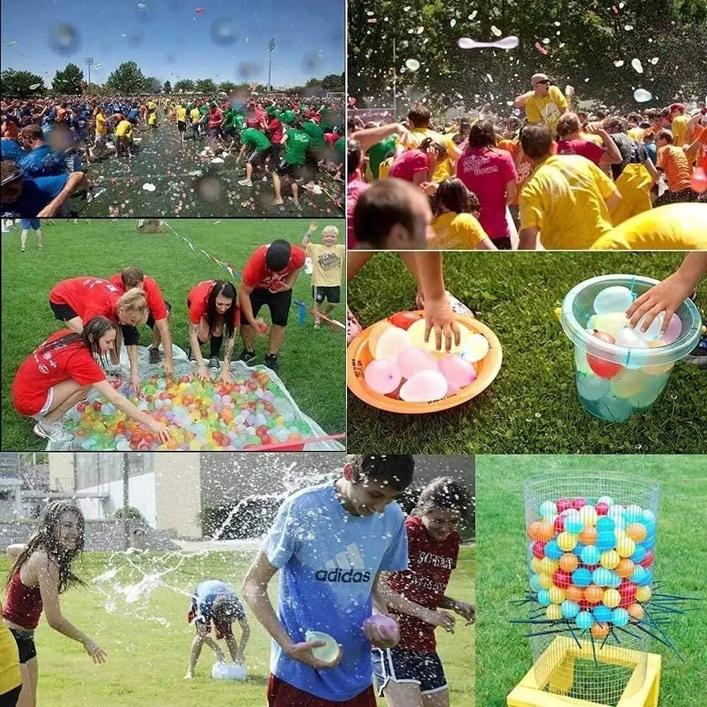 Filling Water Balloons Funny Summer Outdoor Toy Balloon