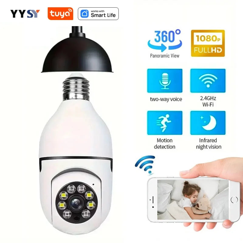Tuya Smart Home 2.4G E27 Bulb Wifi Surveillance