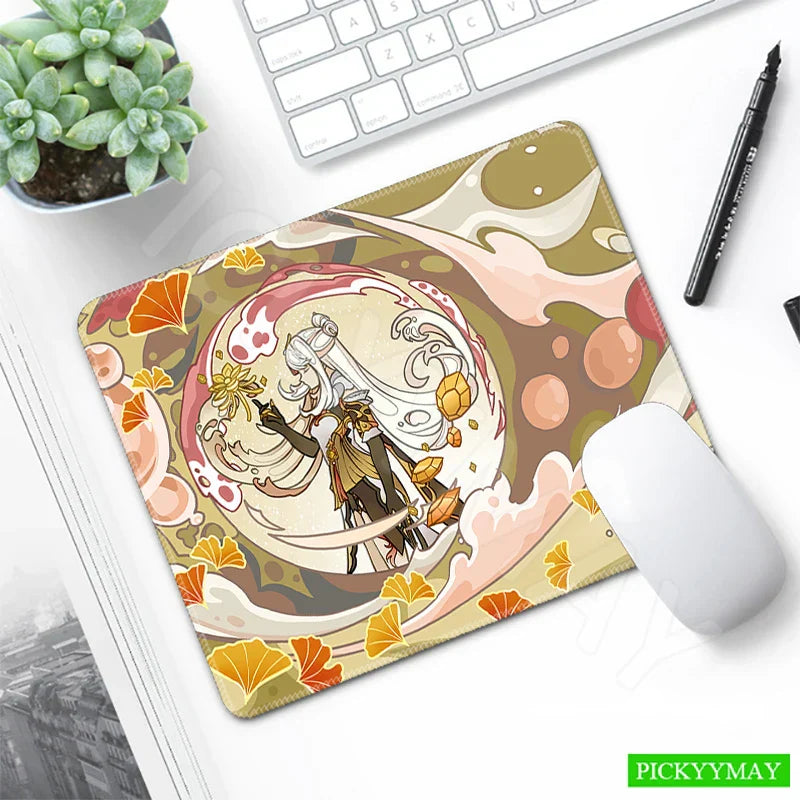 Genshin Impact Desk Mat Gamer Mousepads Mouse Pad