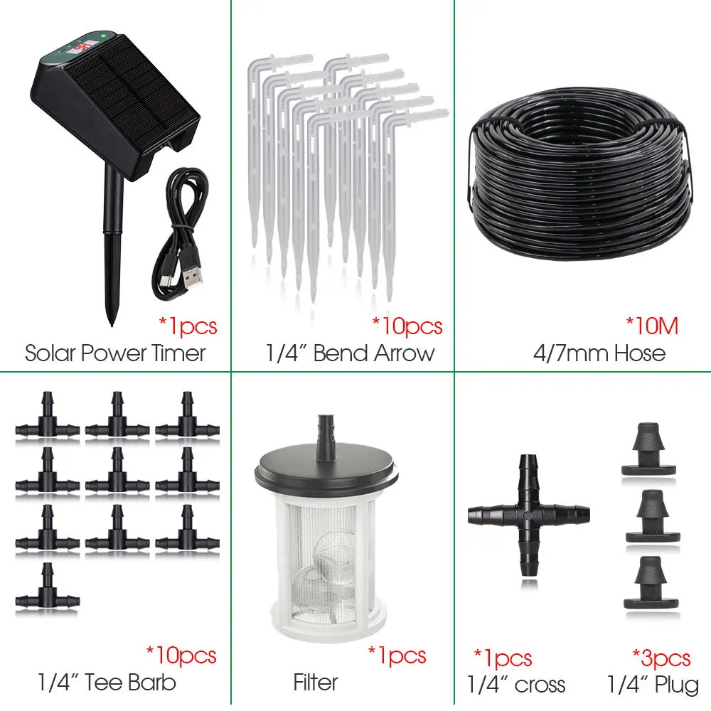 Garden Mini Solar Timer Watering System Solar Powered