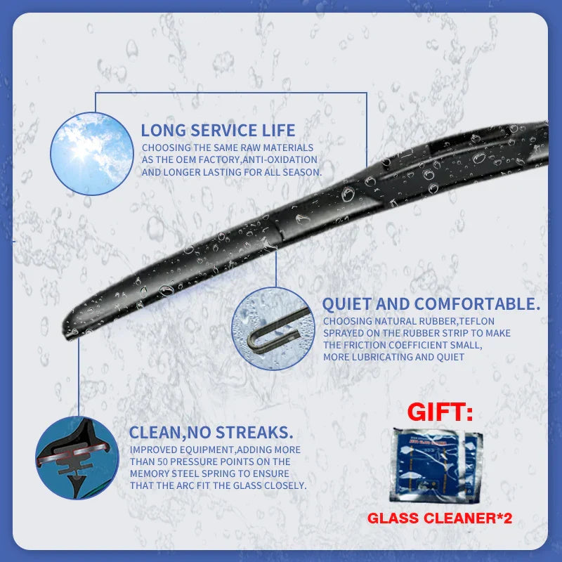 Front Wiper Blades Set Kit For Alfa Romeo