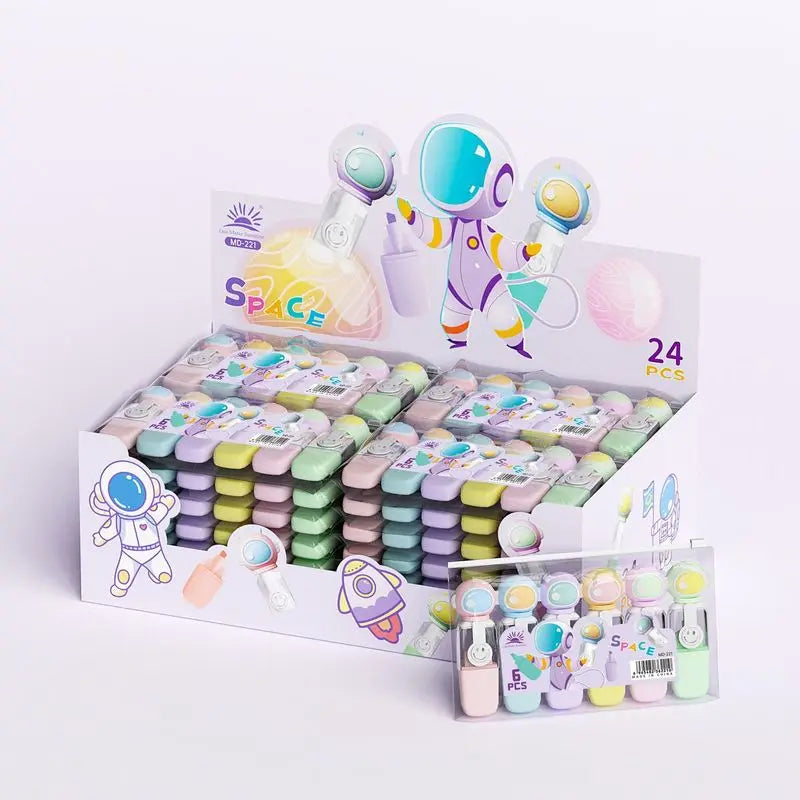 36pcs Sanrio 6color Highlighters Kawaii My Melody Kuromi