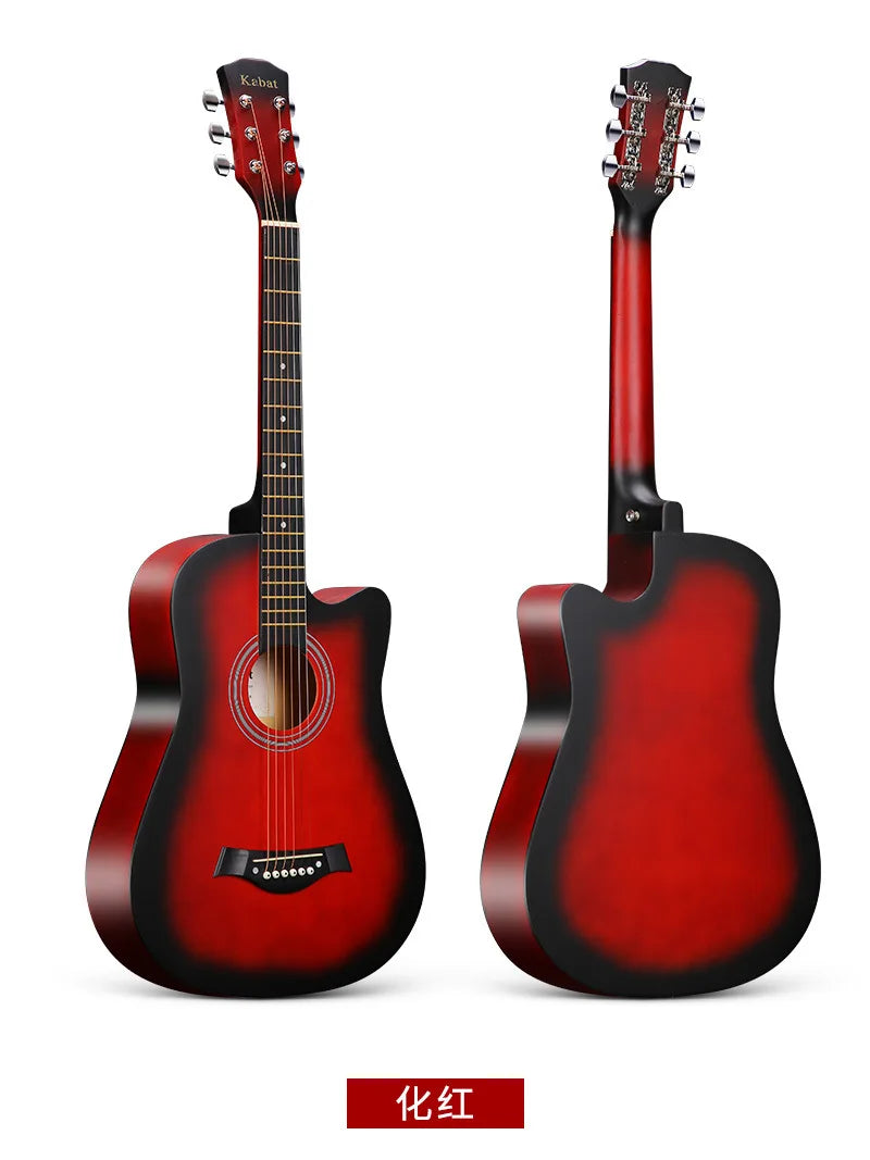 VZb 38-inch folk acoustic guitar beginners practice guitar