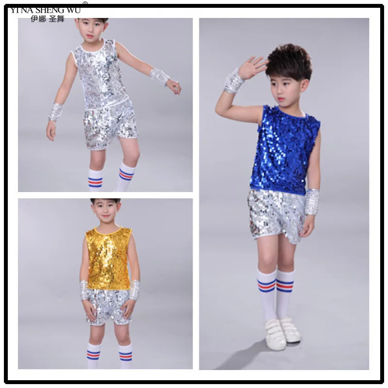 Children's Jazz Dance Suits Children's Day Sequined Costumes
