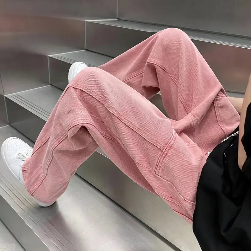 Street Vibe Style Jeans Men's Loose Straight Pants