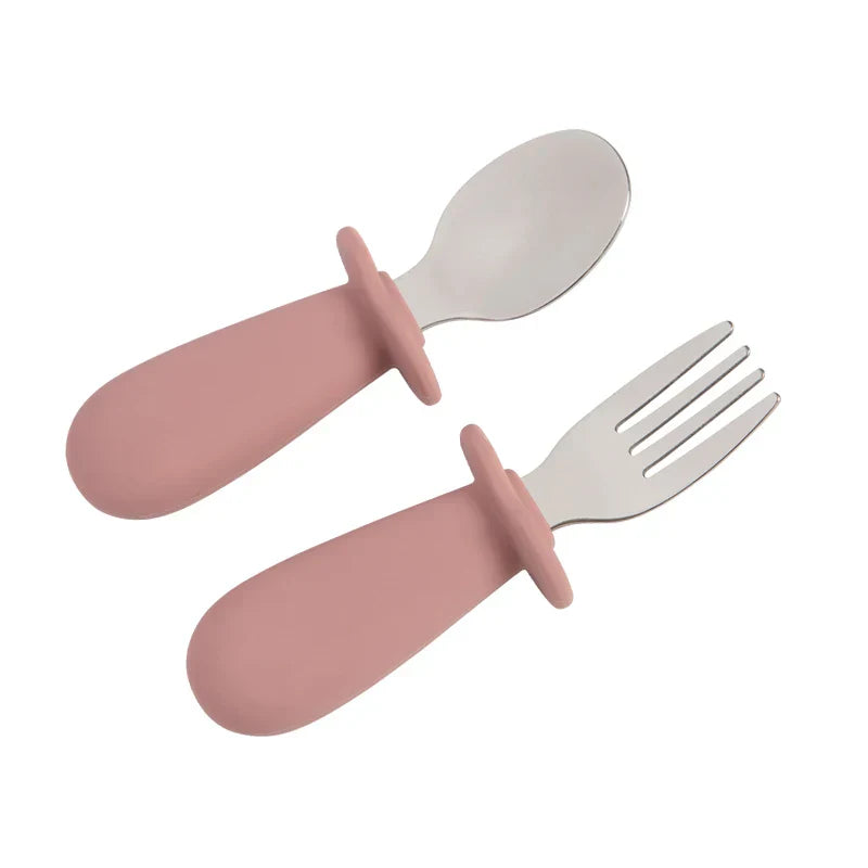 Solid Color Baby Gadget Tableware Set Children Utensil
