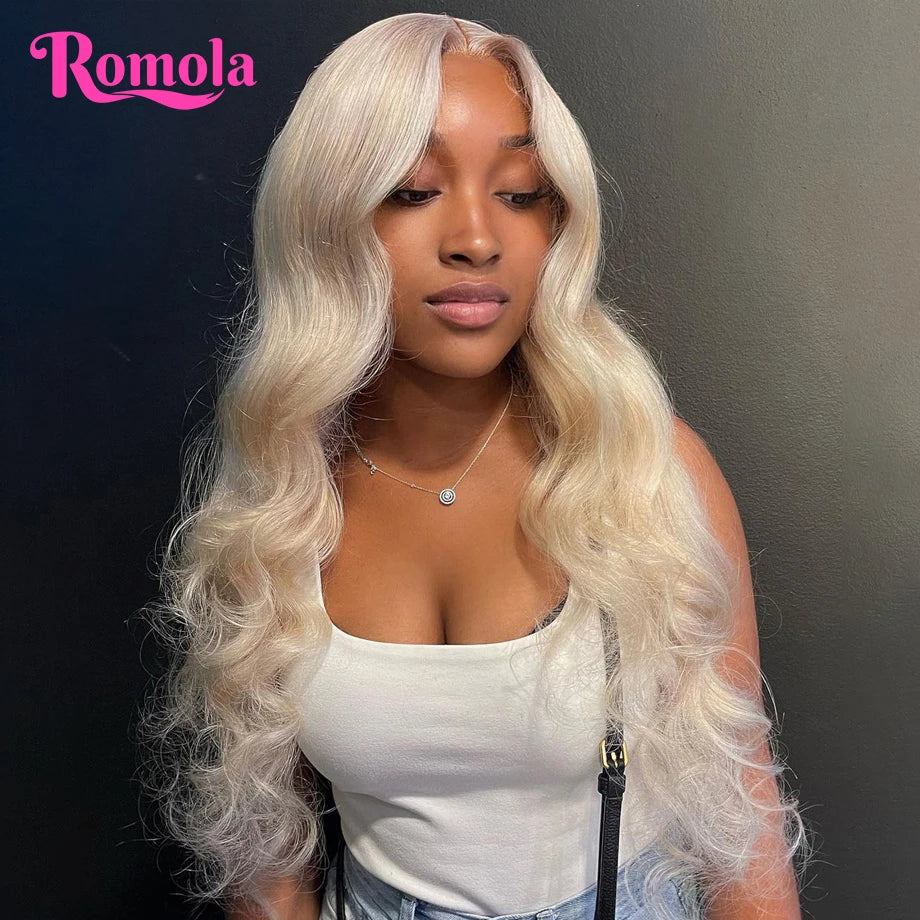 Blonde 613 Lace Front Wigs Body Wave Lace