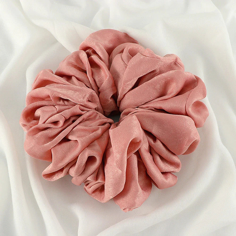 Big Size Shiny Chiffon Scrunchies for Muslim Women