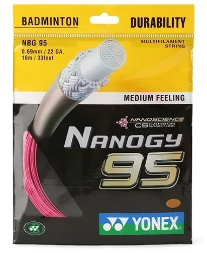 YONEX Badminton String Yonex BG95(0.69mm)NBG95 badminton Racket String BG95 Nanogy for Medium Feeling