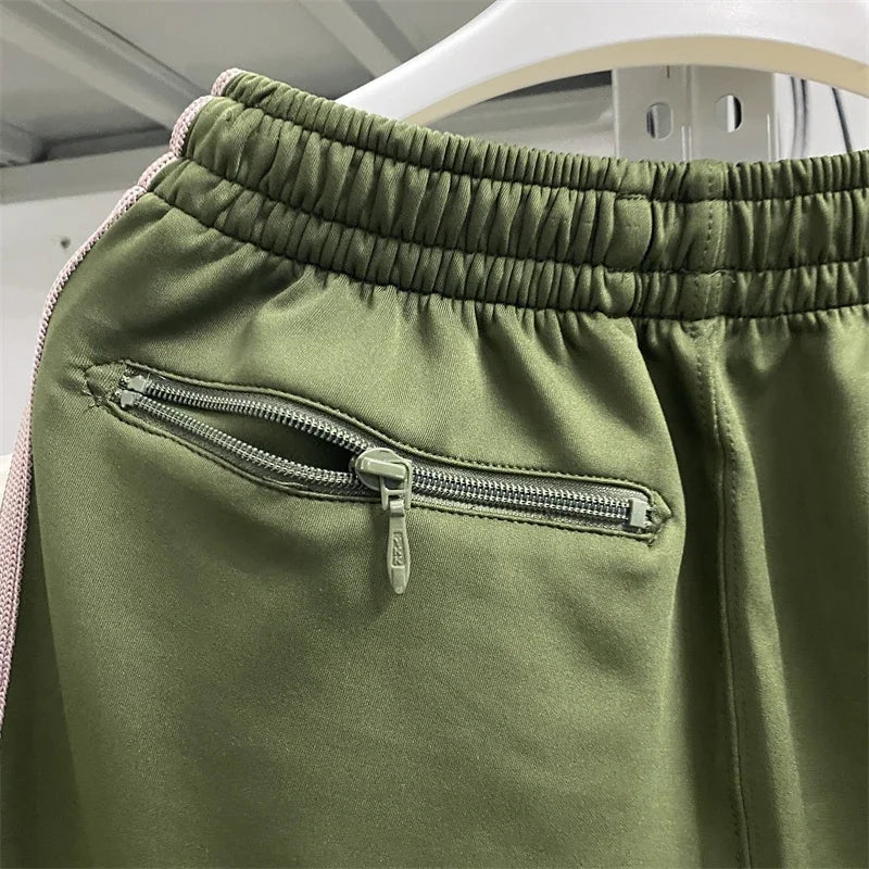 New Army Green Needles Pants Men Women 1:1