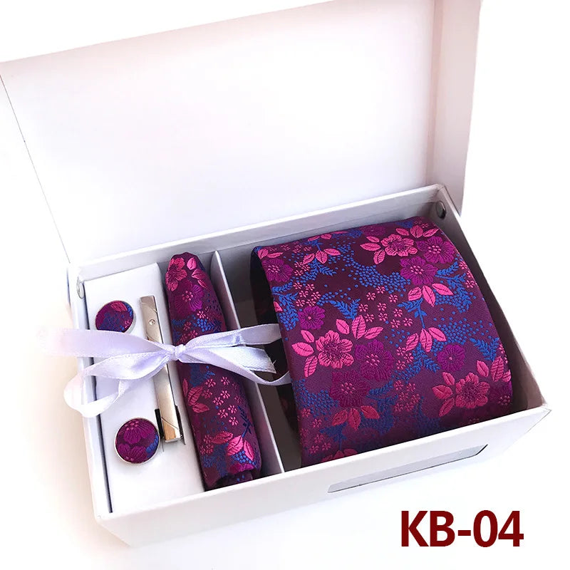 Luxury Tie Set Gift Box For Men Paisley