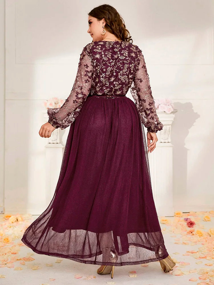 Women Plus Size Maxi Dresses 2023 New Autumn