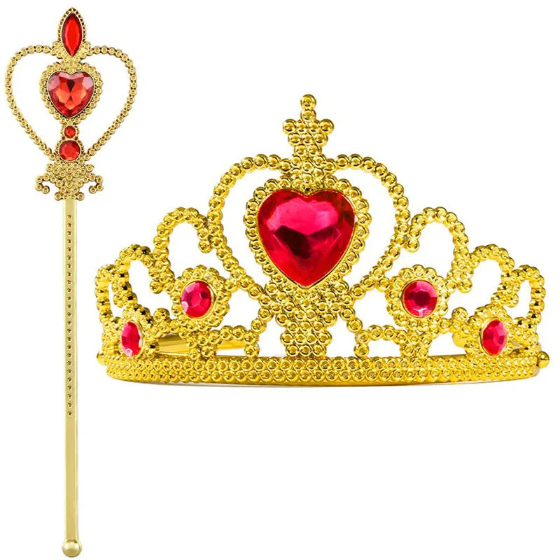 Girls Princess Snow White Accessory Party Tiara Crown