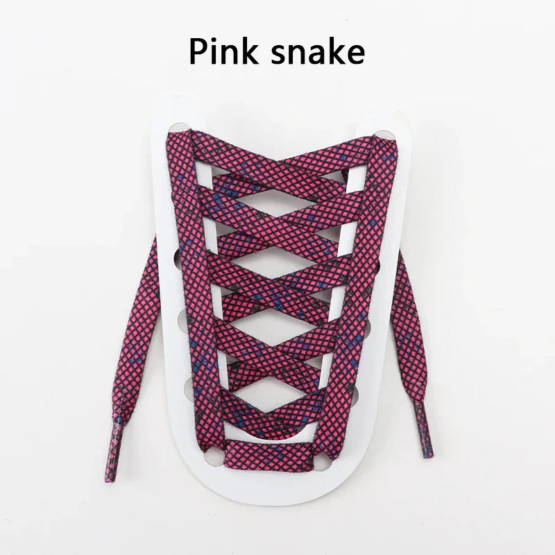 Animal Pattern Shoelaces Flat AF1AJ Sneakers Shoe laces