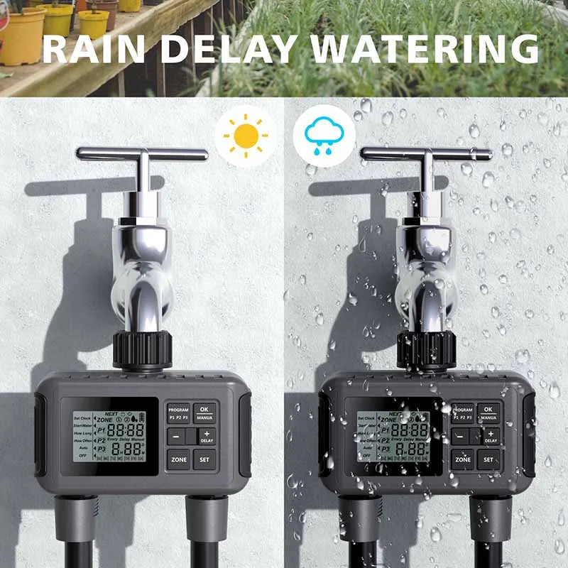 Large Screen Display Irrigation Controller Outdoor 2 Zone