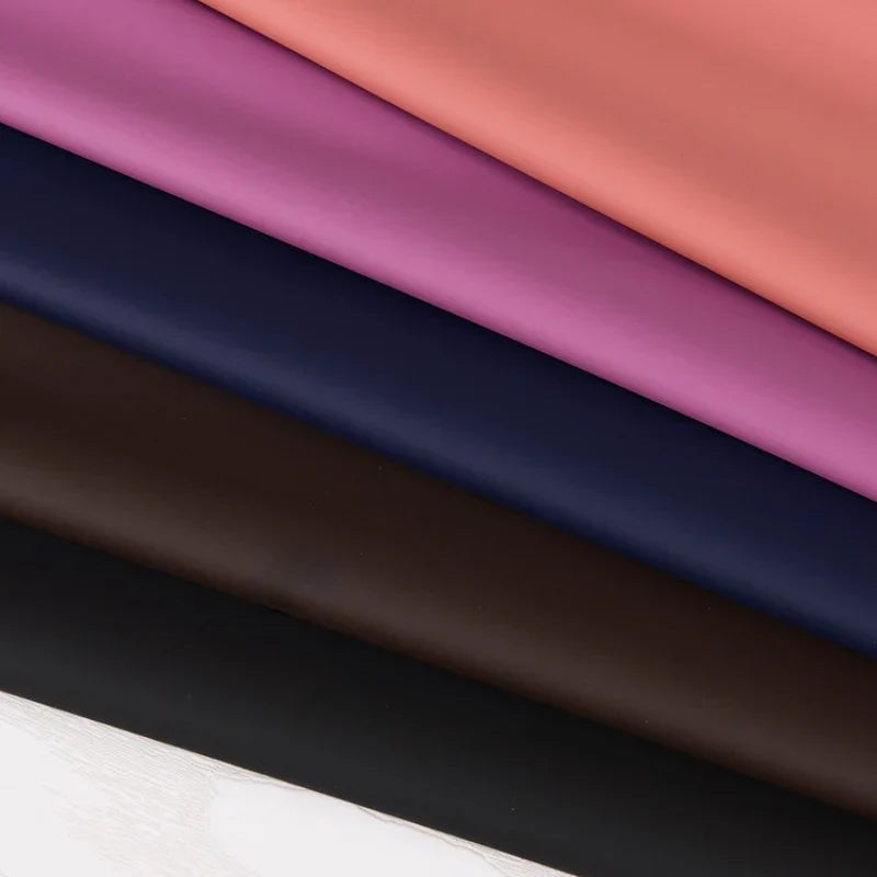 Knitted PU Leather Fabric Matte Finish Four Sided