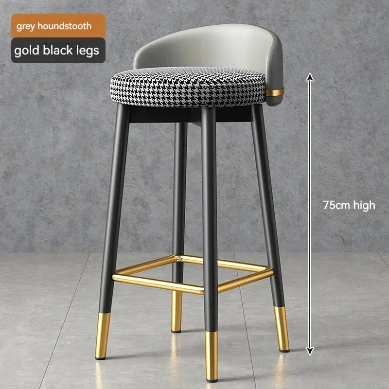 Round Kitchen Bar Chair Modern Luxury Office Reception