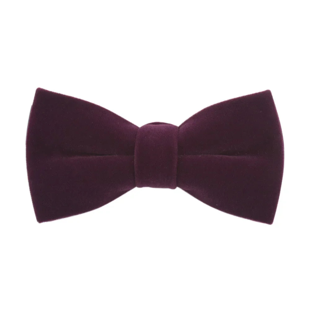 Navy Blue Black Velvet Bowties For Man Bowtie