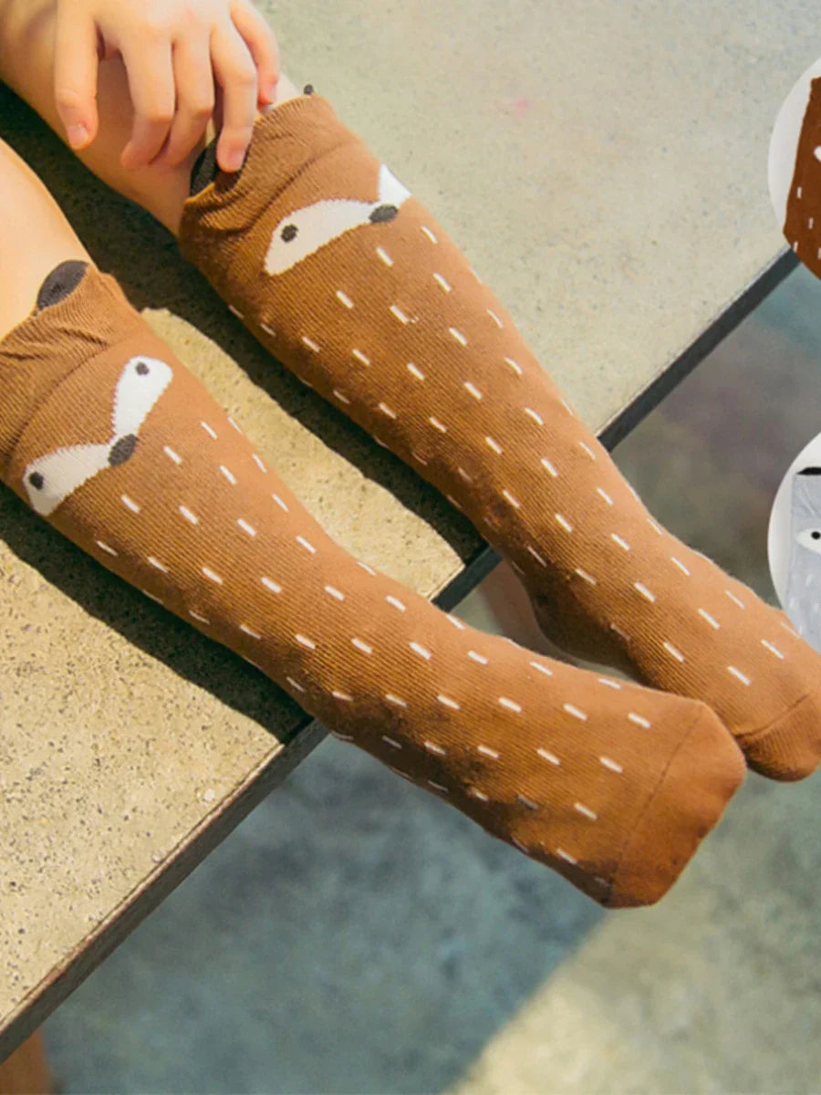 Baby Cartoon Fox Girls Leg Warmer Cotton Cute