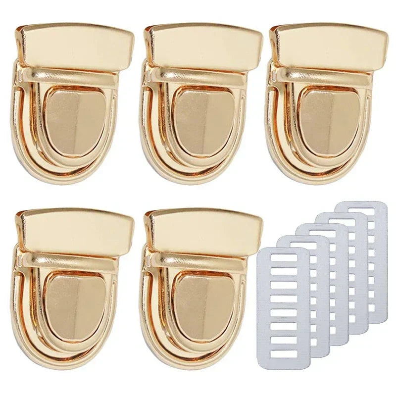 5Pcs Bag Lock Gold Silver Metal Clasp Catch
