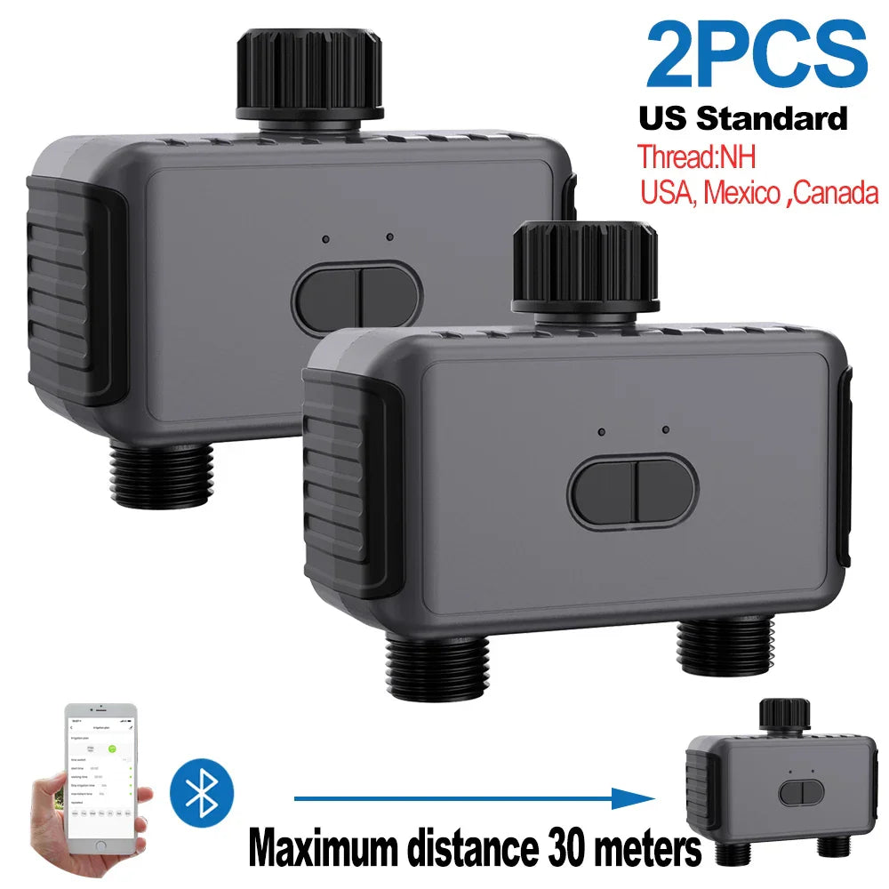 Smart 2 Zone Watering Timer Bluetooth WIFI Garden