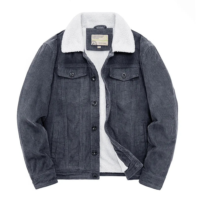 Male Cotton Jackets Padded Warm Loose Parka Coat