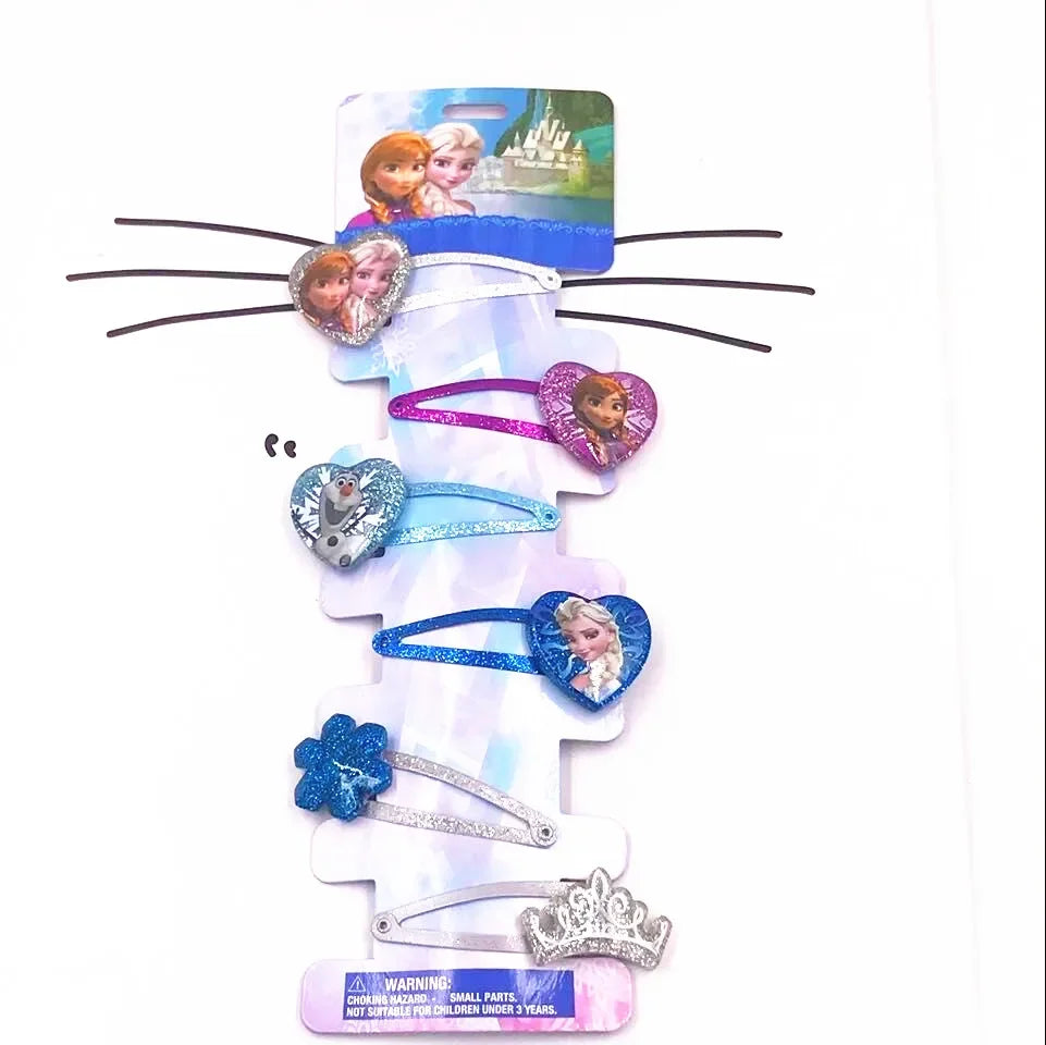 6PCS/Lot Hair Accessories Princess Elsa Anna Elastic Hair