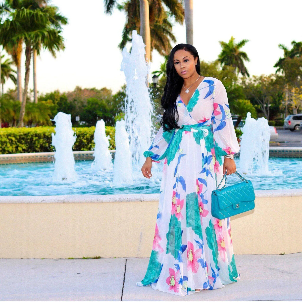 European and American largesized womens fashion new printed