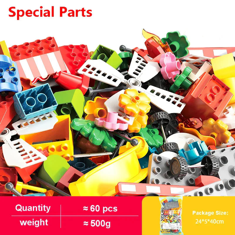 Bulk Big Particle Building Block Accessories Animal House