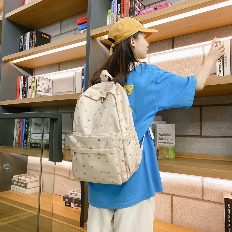Fashion Backpack Warterproof Nylon Women Antitheft Shoulder Bag