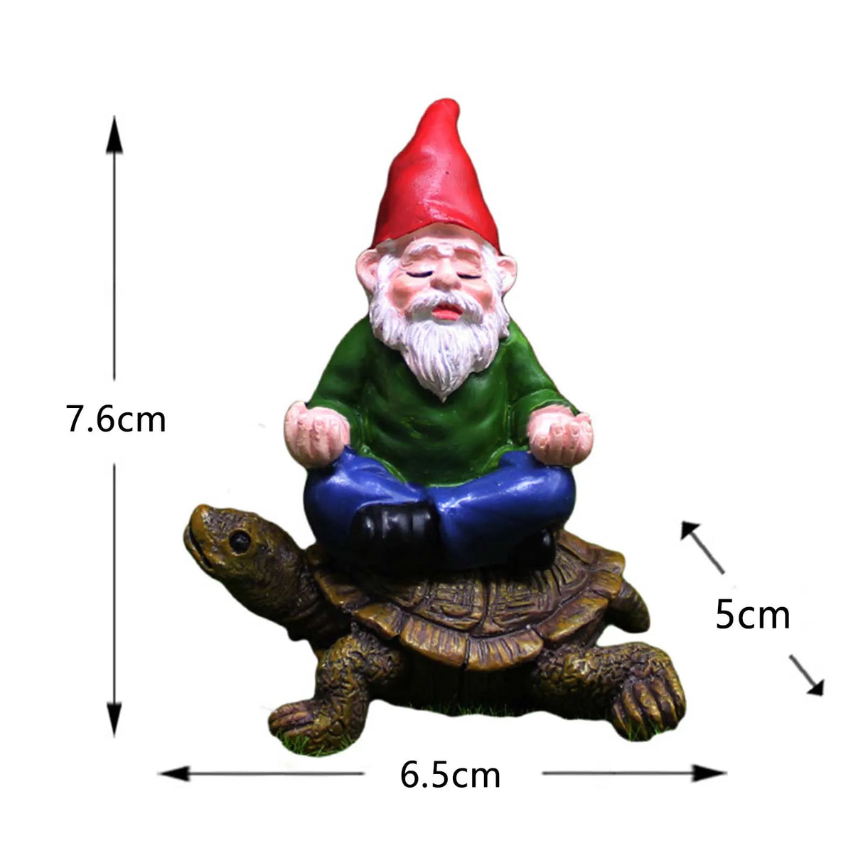 12cm Blue Red Dwarf lying Drunk Gnome Statues
