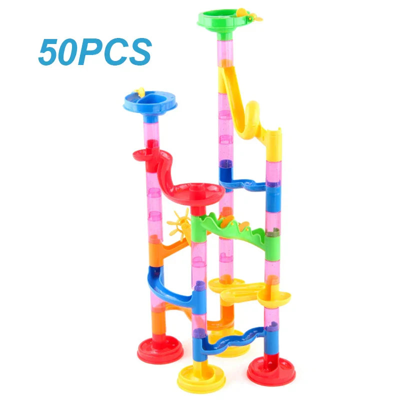 Marble Run Race Track Building Blocks Kids 3D