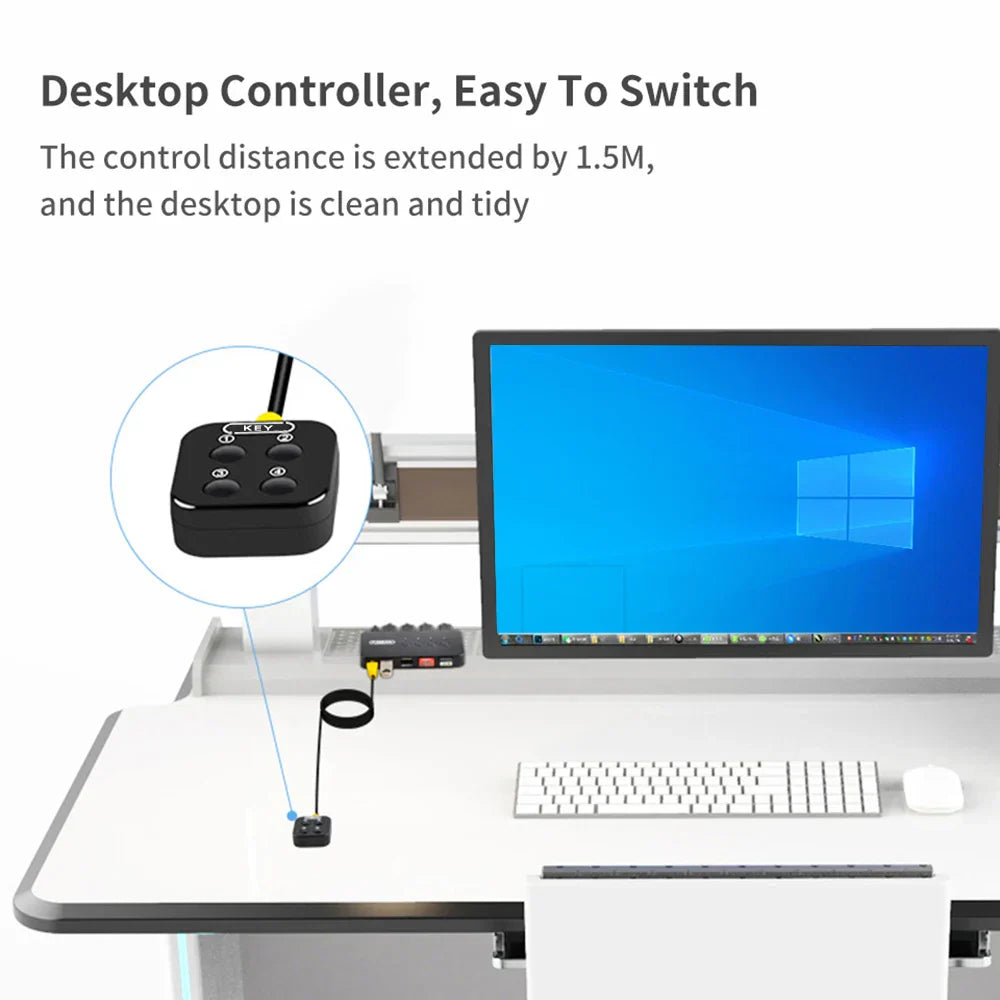 KVM Switch USB Switch Shared Controller Hub Adapter