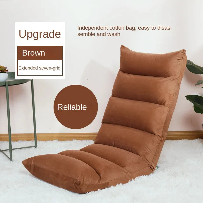 Seven Grids Adjustable Lazy Sofa Chair Tatami Folding