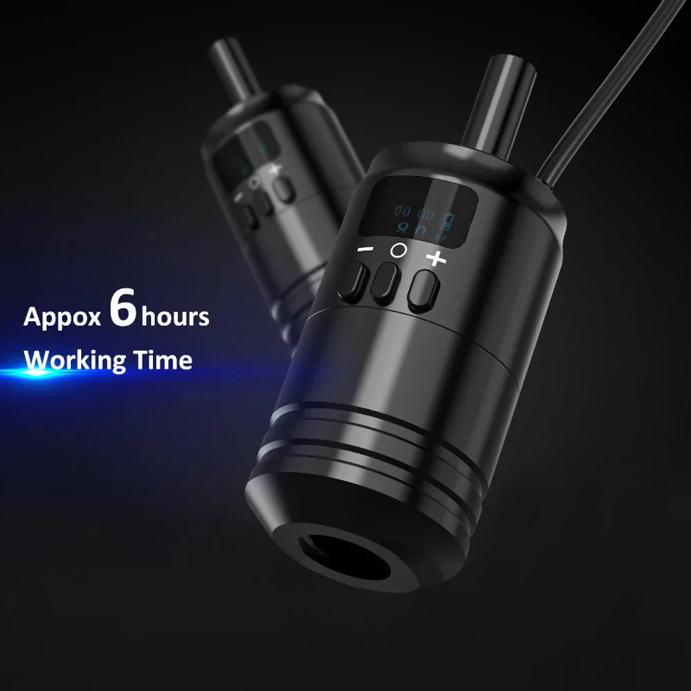 Wireless Tattoo Battery Grip Power 1600mAh RCA Interface