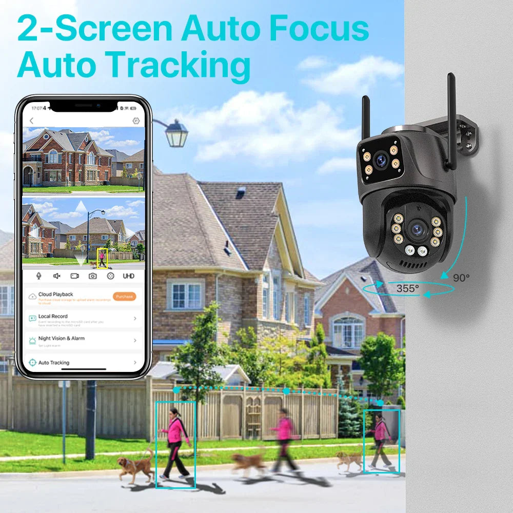 4K 8MP HD Wifi PTZ Camera Outdoor 4MP