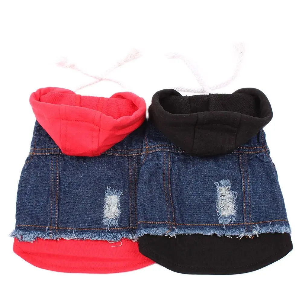 Dog Cat Jacket Vest Denim Pet Puppy Coat