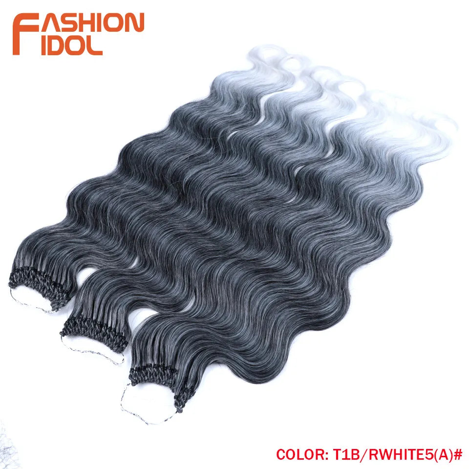 FASHION IDOL 24 Inch Body Wave Crochet Hair