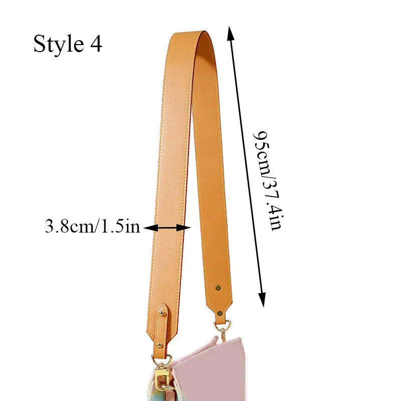 100 Genuine Leather 105CM Bag Strap for LV