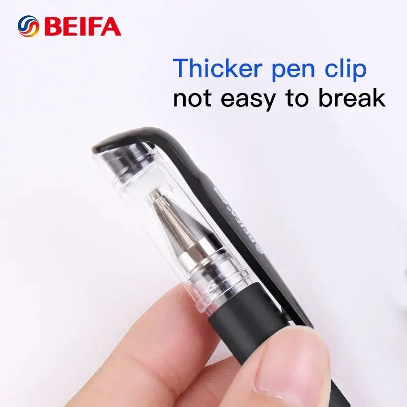 BEIFA 12pcs Classic Signing Gel Ink Pen Durable