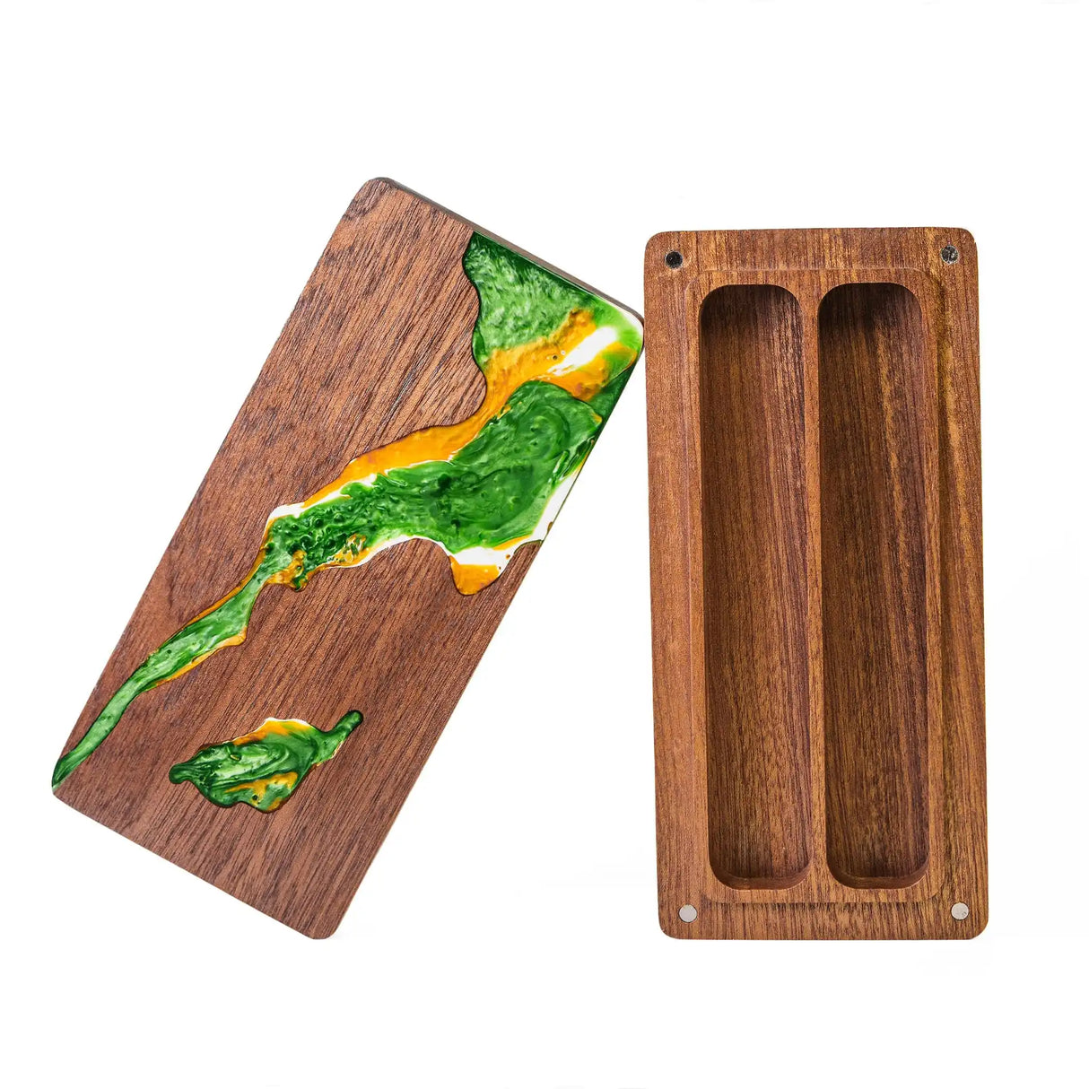 Wooden Dice Storage Box, Rectangle Dice Case, High