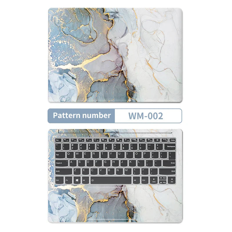 DIY Marble Cover Laptop Skins Vinyl Stickers 13"14"15.6"17.3"PVC