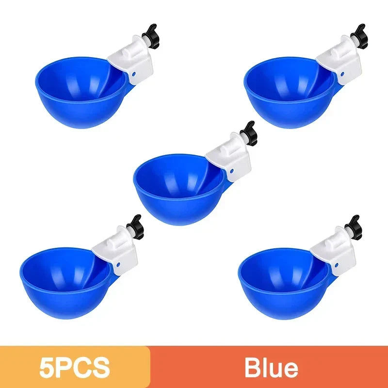 5/10PCS Automatic Chicken Water Feeder Drinking Cups Poultry