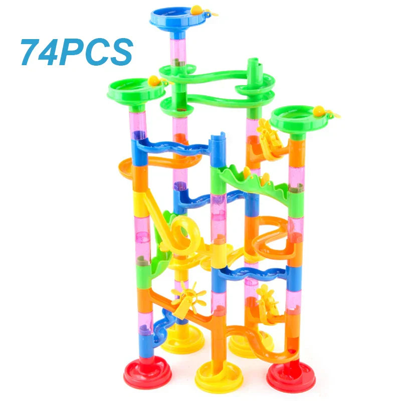 Marble Run Race Track Building Blocks Kids 3D