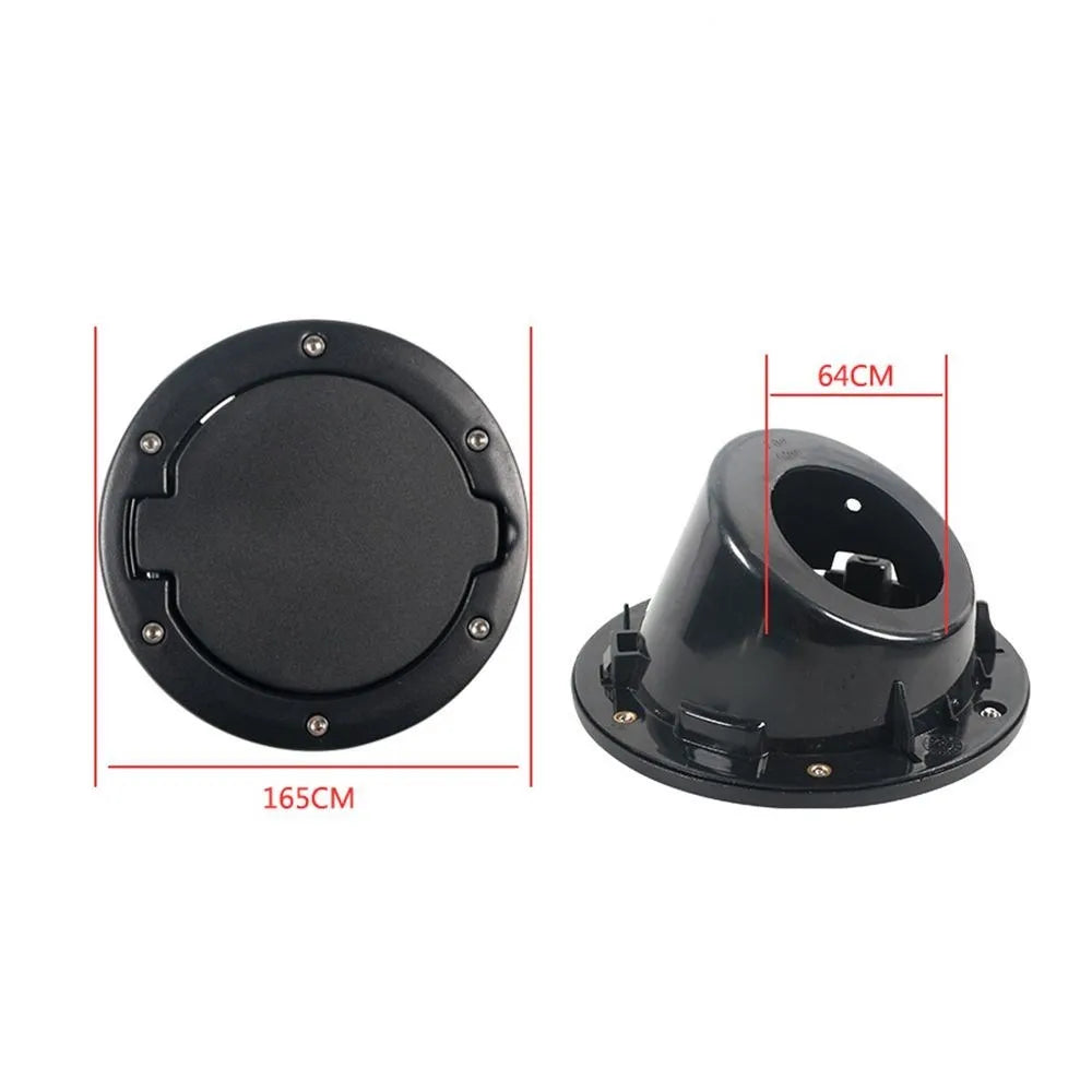 Black Fuel Tank Cap Cover Auto Car Aluminum