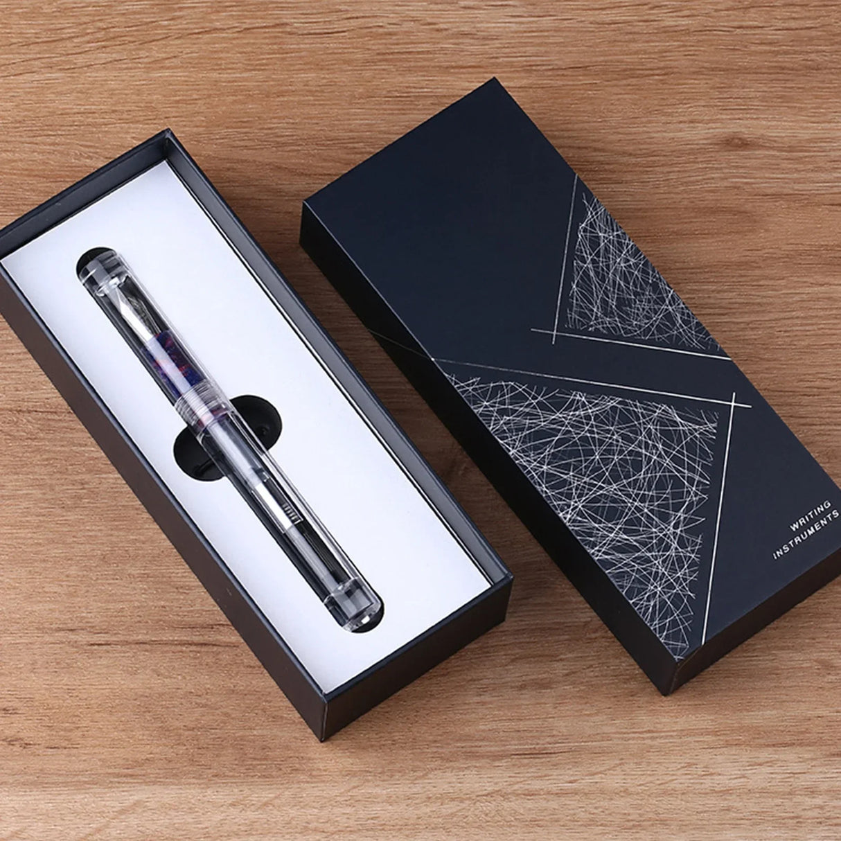 MAJOHN C1 Fountain Pen Transparent Eyedropper EF F